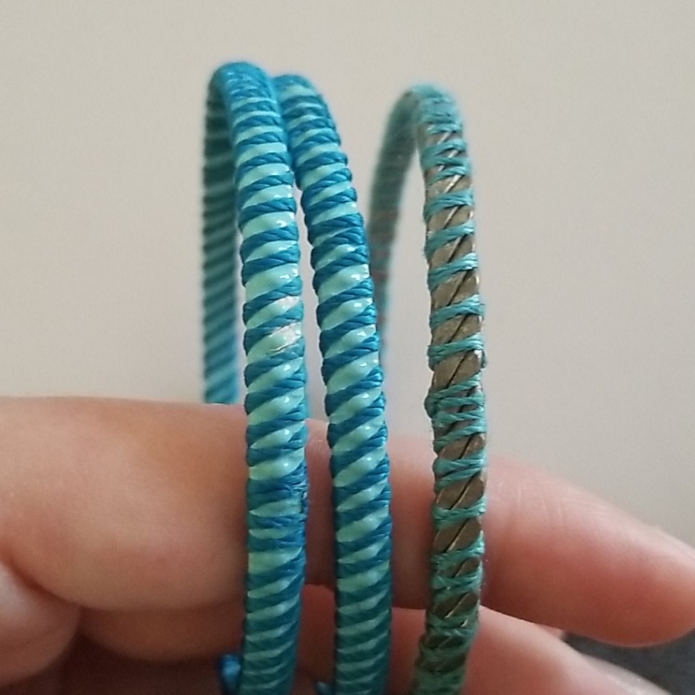 Wrapped Bangle Set - Picture 2 of 4